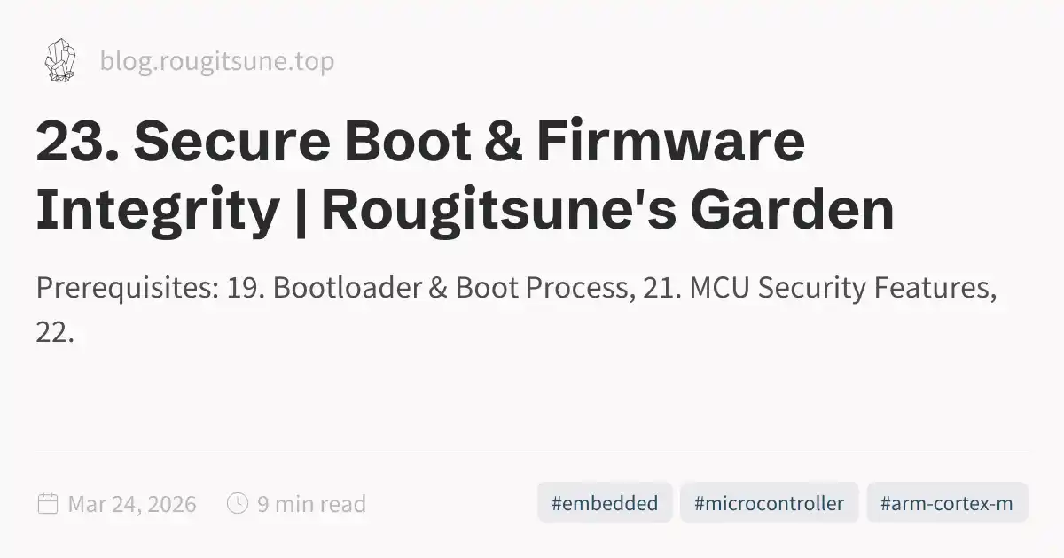 23. Secure Boot & Firmware Integrity | Rougitsune's Garden